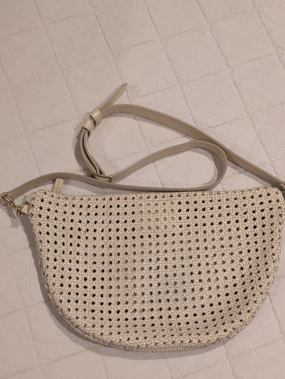 Clare V. Grande Fanny In Cream Rattan - Picture 6 of 9
